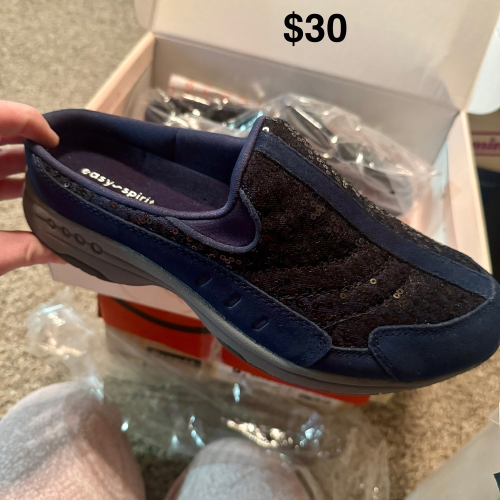 Easy Spirit Navy Slip-On Shoes